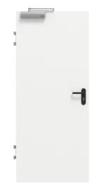 Frontansicht von GARANT Brandschutztür T30 Designer White D354-60 Resopal