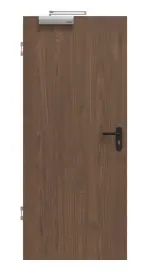 Frontansicht von WESTAG Brandschutztür T-30 Nussbaum Trentino NU 717 PortaLit CPL