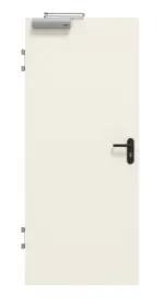 Frontansicht von GARANT Rauchschutztür-Set T30 Weißlack RAL 9010 CePaL inkl. Zarge