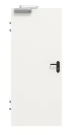 Frontansicht von GARANT Brandschutztür-Set T30 Weißlack RAL 9016 CePaL inkl. Zarge