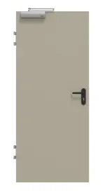 Frontansicht von GARANT Brandschutztür T30 Matt Seidengrau 7044 G-TEC