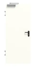 Frontansicht von GARANT Brandschutztür T30 W1000ST3 Premium Weiß GHK08