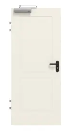 Frontansicht von GARANT Brandschutztür T30 Parma PF2 Weißlack 