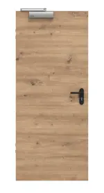 Frontansicht von WESTAG Brandschutztür T-90 Artis Eiche Cross EiC 793 PortaLit CPL