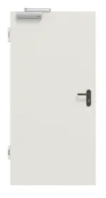 Frontansicht von Außentür-Set Stahl mit Feuerschutzfunktion H16-1 OD inkl. Eckzarge - Hörmann