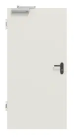 Frontansicht von Außentür-Set Stahl mit Feuerschutzfunktion H16-1 OD inkl. Eck- und Ergänzungszarge Vario B53 - Hörmann