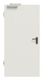 Frontansicht von Innentür-Set Stahl mit Feuerschutzfunktion H16-1 OD inkl. Eck- und Ergänzungszarge Vario B53 - Hörmann