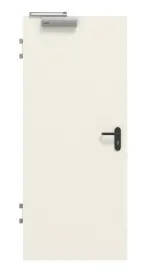 Frontansicht von Brandschutztür T90 PortaLit Basic Uni Weiß A 242 CPL - Westag