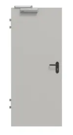 Frontansicht von Brandschutztür T90 PortaLit Basic Hellgrau A 402 CPL - Westag