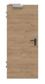 Frontansicht von Brandschutztür T90 PortaLit Trend Eiche Adria Cross EiC 767 CPL - Westag