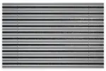 Top-Ansicht von Aluprofilmatte KLASSIK Safe R02V grau / Brush BL01 schwarz - Entrada