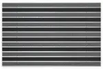 Top-Ansicht von Aluprofilmatte ROYAL Rips T05PP grau / Safe R01V schwarz - Entrada