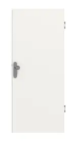 Frontansicht von Weiß ähnlich RAL 9016 Basic Lack Wohnungseingangstür - Huga
