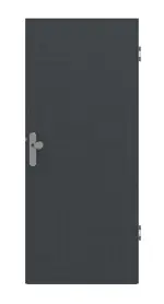 Frontansicht von Cotton like Anthrazit Basic Wohnungseingangstür - Huga