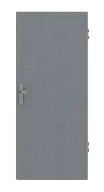 Frontansicht von Cotton like Hygge Grau Basic Wohnungseingangstür - Huga