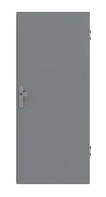 Frontansicht von Ultramatt Hygge Grau Basic Wohnungseingangstür - Huga