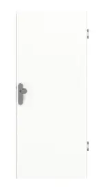 Frontansicht von Ultramatt Weiß Basic Wohnungseingangstür - Huga