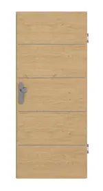 Frontansicht von GARANT Wohnungseingangstür Corona 730 Quer Authentic Asteiche CePaL