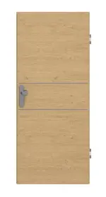 Frontansicht von GARANT Wohnungseingangstür Corona 732 Quer Authentic Asteiche CePaL