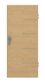 Frontansicht von GARANT Wohnungseingangstür Corona 734 Quer Authentic Asteiche CePaL