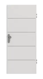 Frontansicht von GARANT Wohnungseingangstür Corona 830 Silver Grey CePaL