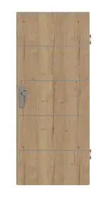 Frontansicht von GARANT Wohnungseingangstür Corona 830 Authentic Risseiche CePaL