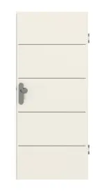 Frontansicht von GARANT Wohnungseingangstür Corona 830 Weißlack 9010 CePaL