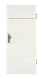 Frontansicht von GARANT Wohnungseingangstür Corona 830 Weiß Struktur Premium CePaL