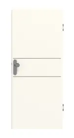 Frontansicht von GARANT Wohnungseingangstür Corona 832 Pearl White CePaL