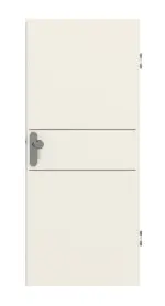 Frontansicht von GARANT Wohnungseingangstür Corona 832 Weißlack 9010 CePaL