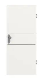 Frontansicht von GARANT Wohnungseingangstür Corona 832 Weißlack 9016 CePaL