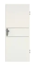 Frontansicht von GARANT Wohnungseingangstür Corona 832 Weiß Struktur Premium CePaL