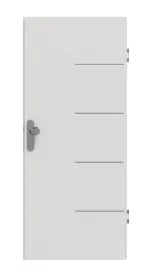 Frontansicht von GARANT Wohnungseingangstür Corona 834 Silver Grey CePaL