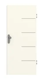 Frontansicht von GARANT Wohnungseingangstür Corona 834 Snow White CePaL