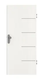 Frontansicht von GARANT Wohnungseingangstür Corona 834 Authentic Bianco CePaL