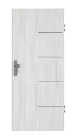 Frontansicht von GARANT Wohnungseingangstür Corona 834 Authentic Grigio CePaL