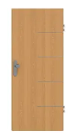 Frontansicht von GARANT Wohnungseingangstür Corona 834 Eiche Premium CePaL