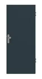 Frontansicht von Titangrau A 416 PortaLit Wohnungseingangstür - Westag