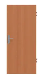 Frontansicht von Buche Längs Living Echtholzfurniert Wohnungseingangstür - Jeld-Wen