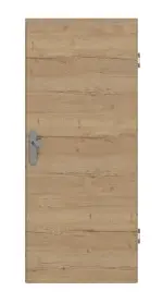 Frontansicht von GARANT Wohnungseingangstür Quer Authentic Risseiche GCK08