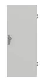 Frontansicht von GARANT Wohnungseingangstür D92-60 Dove Grey Resopal