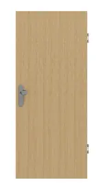 Frontansicht von LEBO Wohnungseingangstür Limba Matt Echtholzfurniert