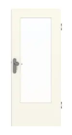 Frontansicht von GARANT Wohnungseingangstür 9417-60 Snow White CePaL mit Lichtausschnitt LA-DIN