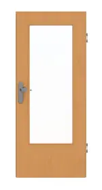 Frontansicht von GARANT Wohnungseingangstür Buche Exklusiv CePaL mit Lichtausschnitt LA-DIN