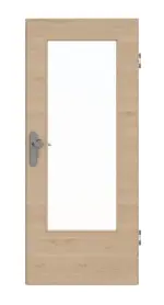 Frontansicht von GARANT Wohnungseingangstür Quer Authentic Achat GCK08 mit Lichtausschnitt LA-DIN