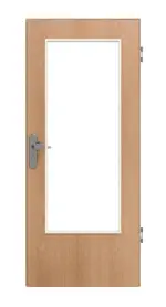 Frontansicht von WESTAG Wohnungseingangstür Buche Blumig BU 88 GetaLit HPL mit Lichtausschnitt LA-DIN