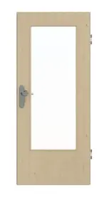 Frontansicht von GARANT Wohnungseingangstür Natura Ahorn CePaL mit Lichtausschnitt LA-DIN