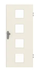 Frontansicht von GARANT Wohnungseingangstür 0140-60 Dawn Resopal mit Lichtausschnitt LA-10