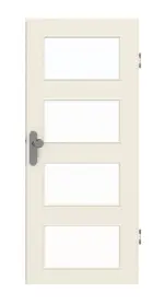 Frontansicht von GARANT Wohnungseingangstür 0140-60 Dawn Resopal mit Lichtausschnitt LA-11