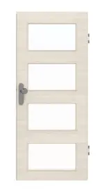 Frontansicht von GARANT Wohnungseingangstür Quer Authentic Perl GCK08 mit Lichtausschnitt LA-11